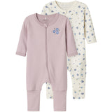 Name It Jet Stream Nightsuit 2-pack Zip Jet Flower Noos