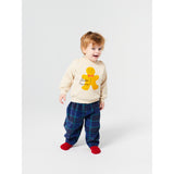 Bobo Choses Midnight Blue Baby Check Bc Velvet Baggy Pants