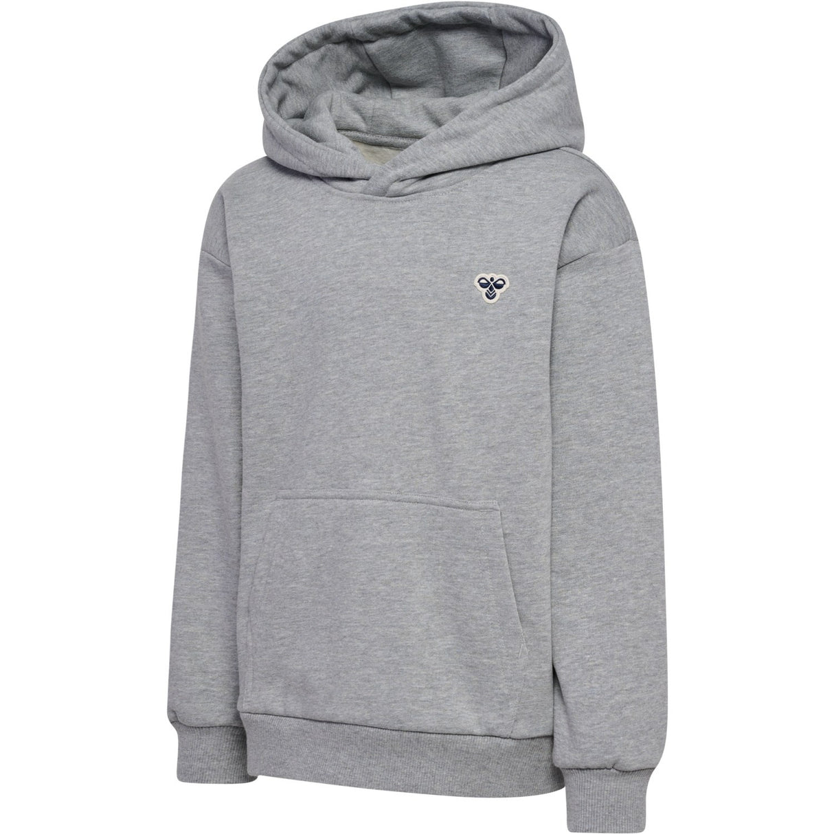 Hummel Grey Melange Loose Hoodie Bee