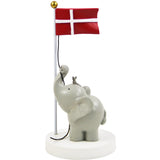 Kids by Friis  Bordflag med elefant och mus 13 cm