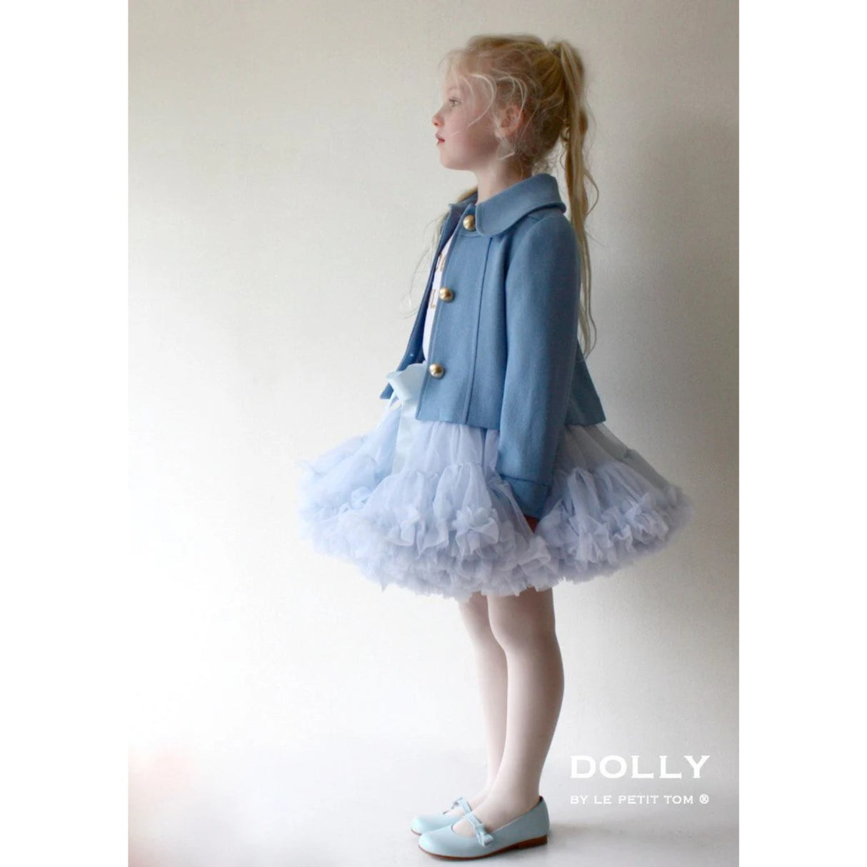 Dolly By Le Petit Tom Pettiskirt Alice In Wonderland Kjol Light Blue