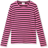 Mads Nørgaard Plum Perfect/Carmine Rose 5X5 Classic Stripe Talika Topp