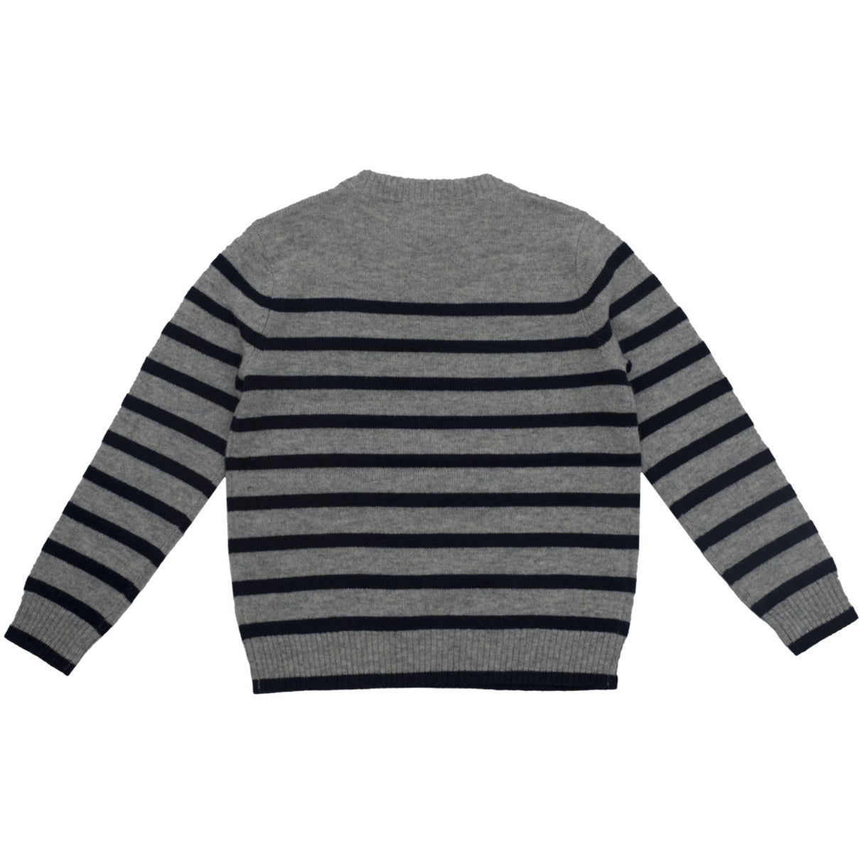 HOLMM Oxford Stripe Obay Cashmere Stickad Sweater