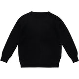 HOLMM Black Molly Cashmere Stickad Cardigan