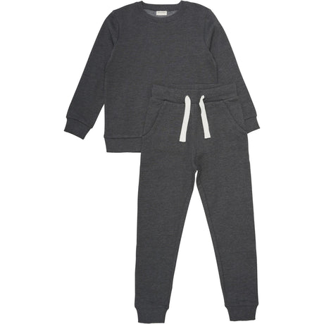 Minymo Dark Gray melange Sweat Set 2-pack