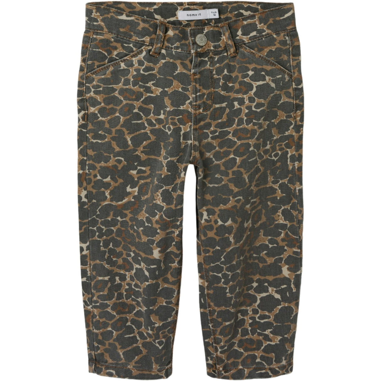 Name It Affogat Leo Washed Down Bella Mom Twill Byxor