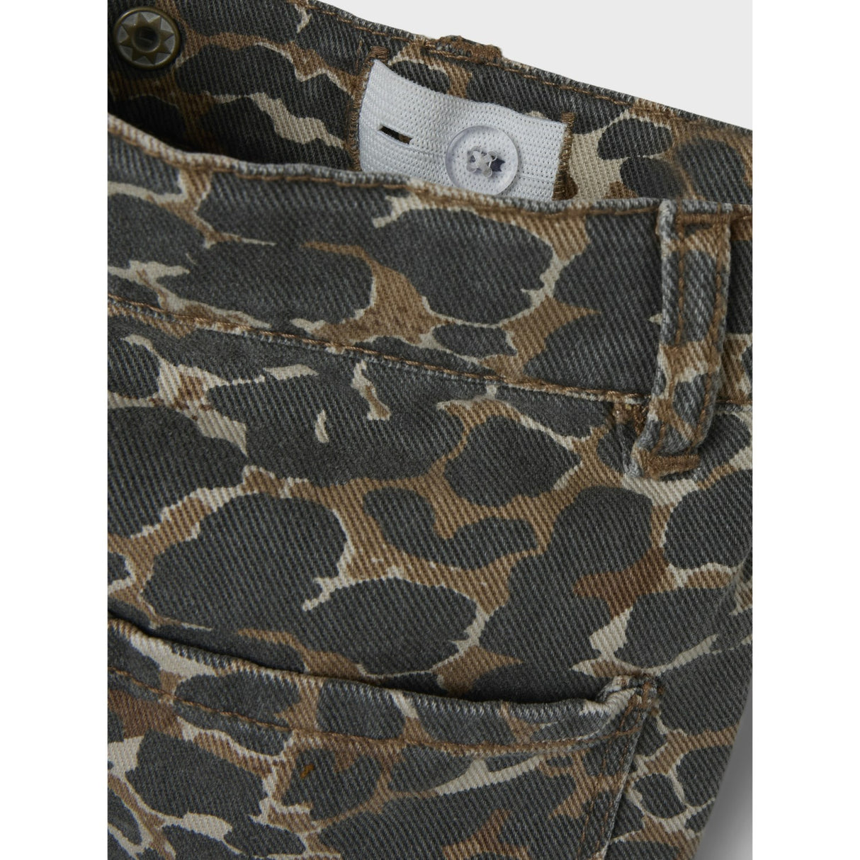 Name It Affogat Leo Washed Down Bella Mom Twill Byxor