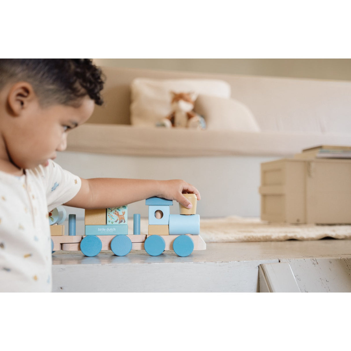 Little Dutch Forest Friends Blue Stabletog