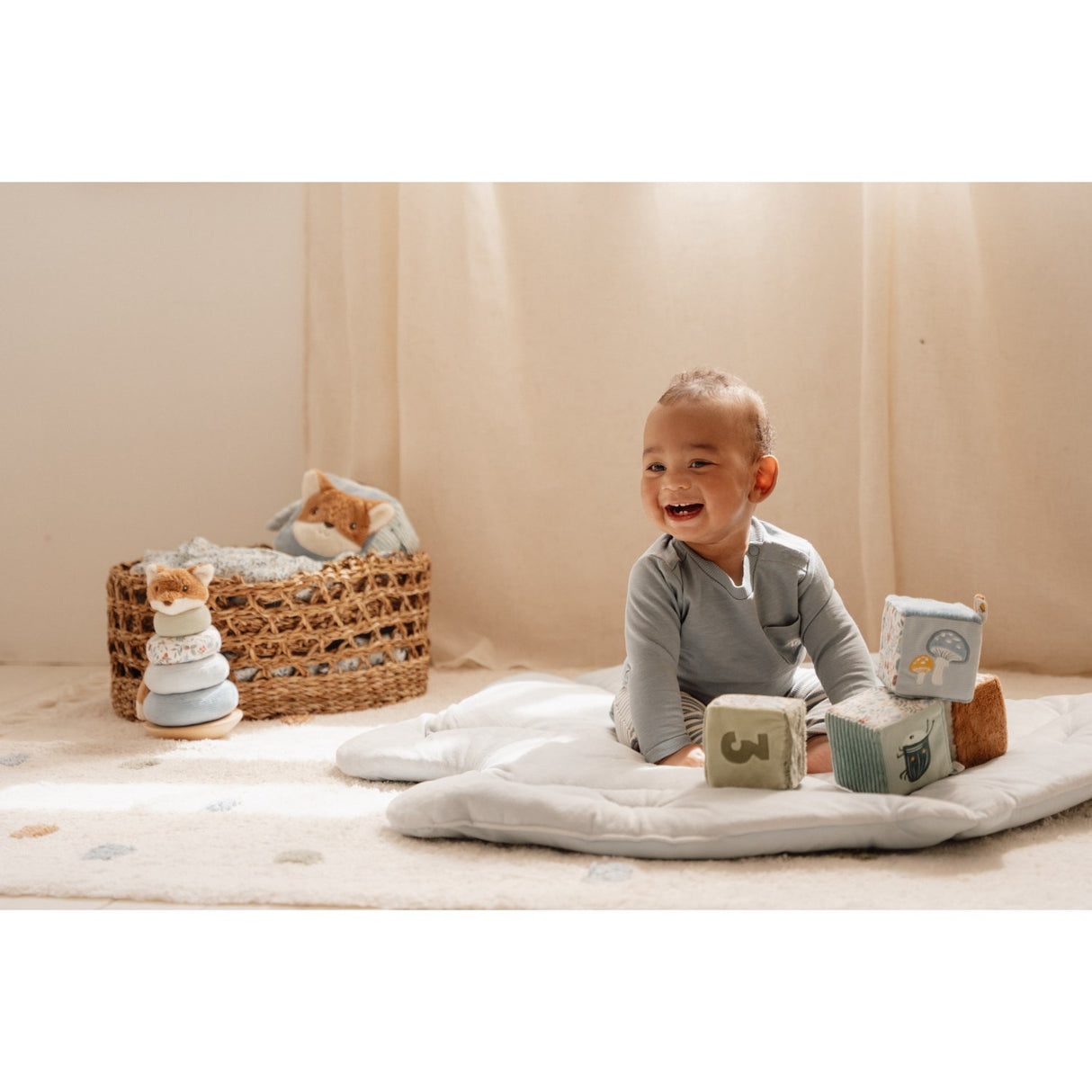 Little Dutch Forest Friends Blue Aktivitetsterninger 4-Pack