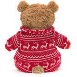 Jellycat Bartholomew Bear Vinterpyjamas 26 cm