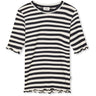 Mads Nørgaard Svart/Vanilj Ice 5X5 Classic Stripe Tuviana Tee