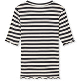 Mads Nørgaard Svart/Vanilj Ice 5X5 Classic Stripe Tuviana Tee