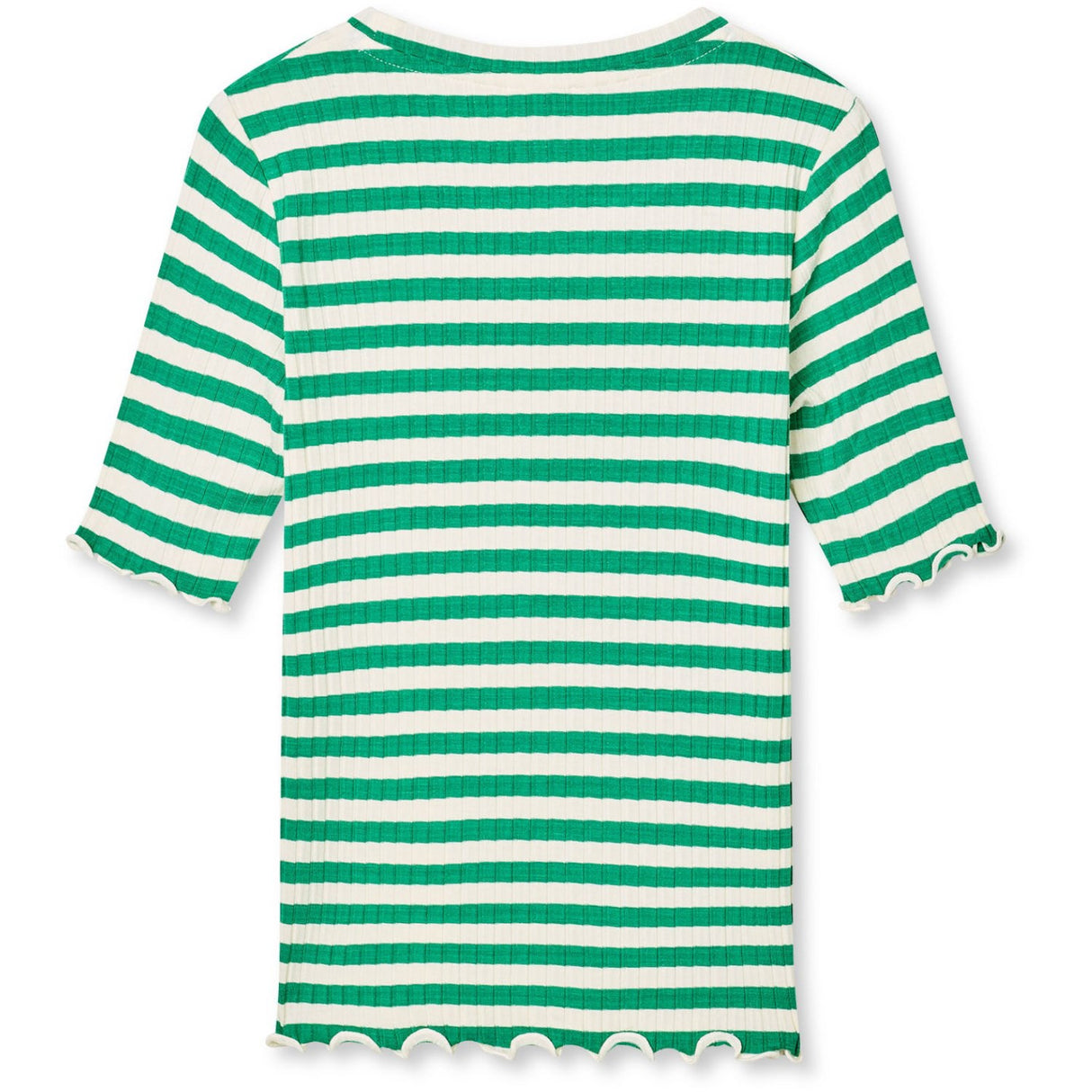 Mads Nørgaard Vanilla Ice/Verdant Green 5X5 Classic Stripe Tuviana Tee