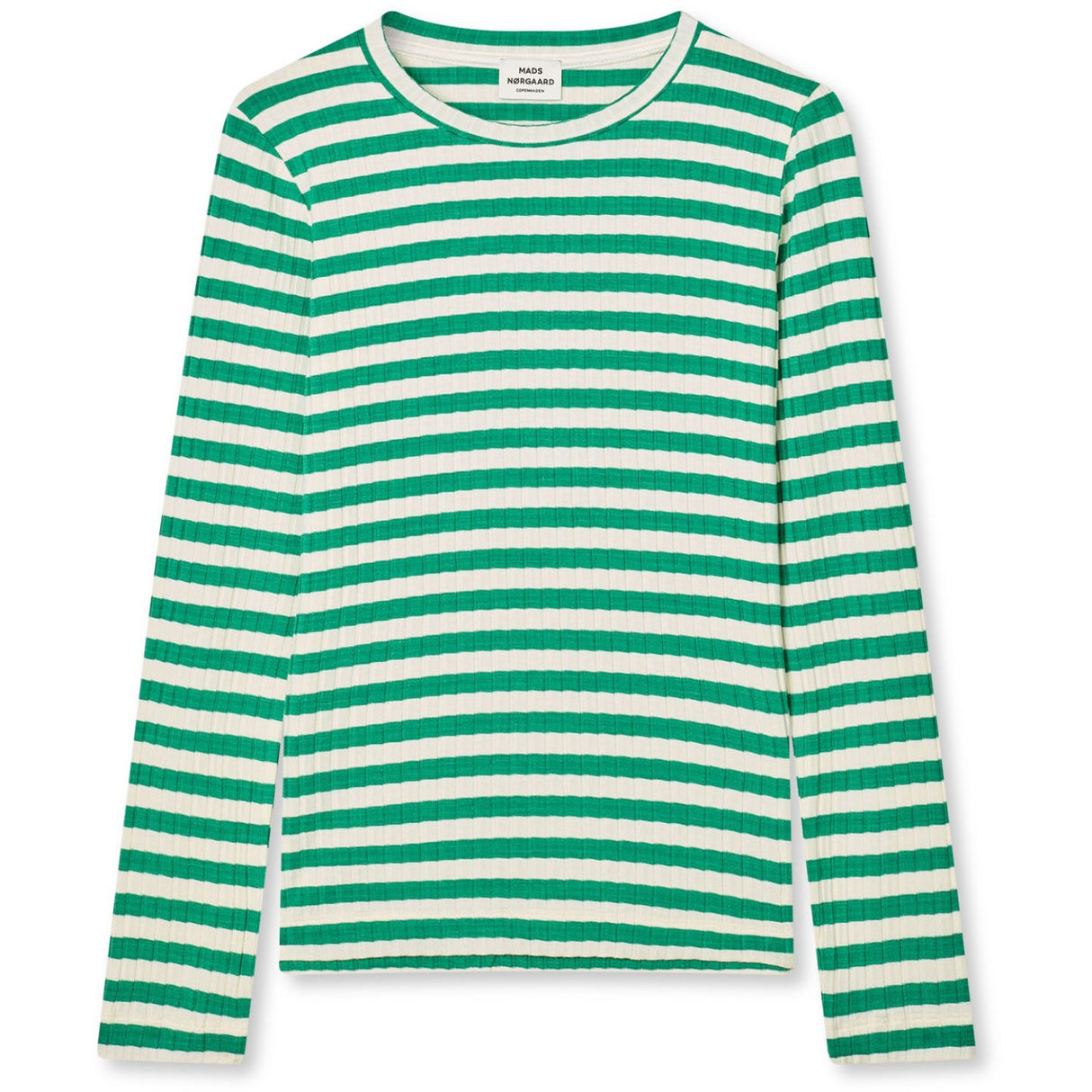 Mads Nørgaard Vanilla Ice/Verdant Green 5X5 Classic Stripe Talika Topp
