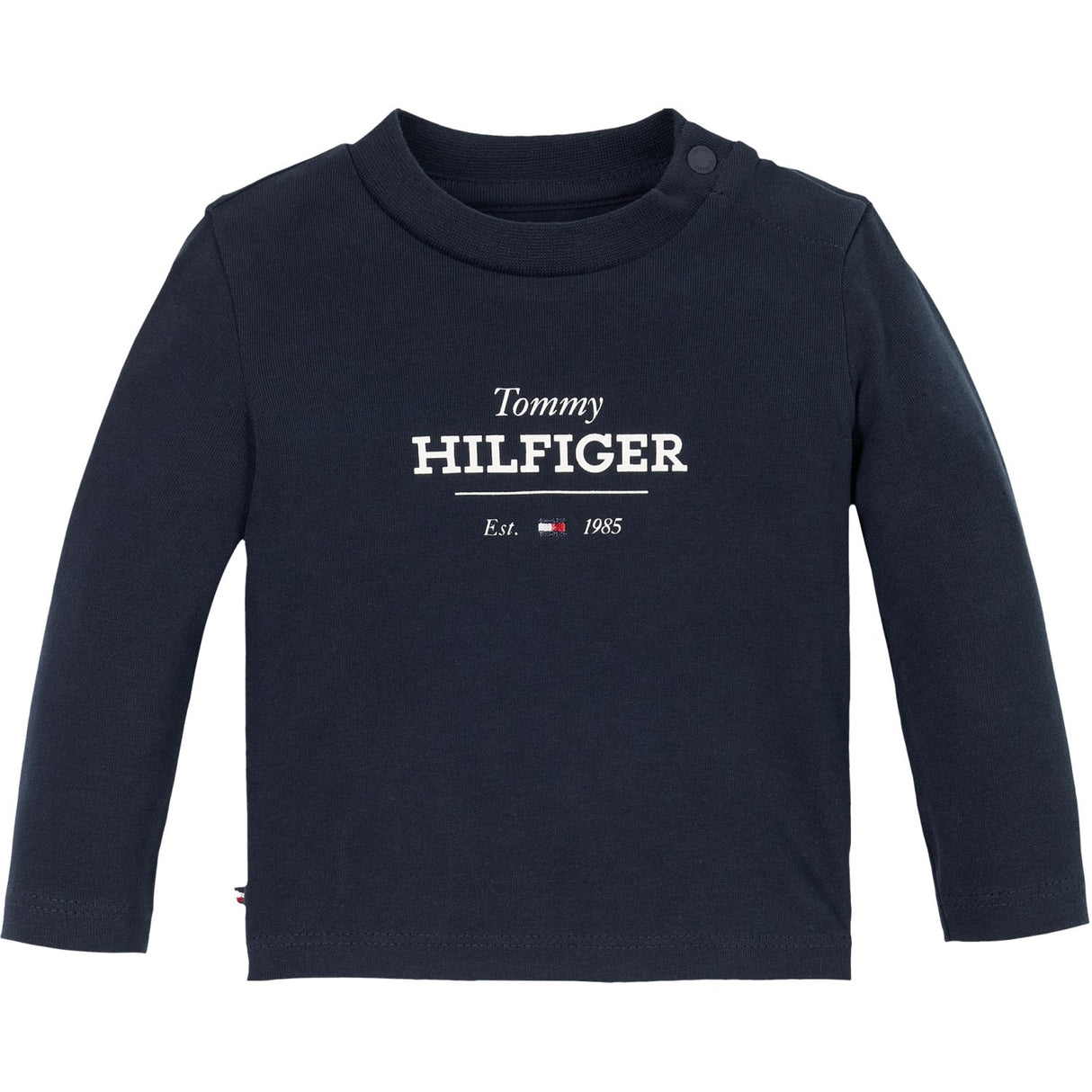 Tommy Hilfiger Dark Night Navy Monotype 1985 Logo Blus