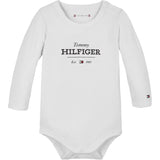 Tommy Hilfiger White Monotype Logo Body Ls