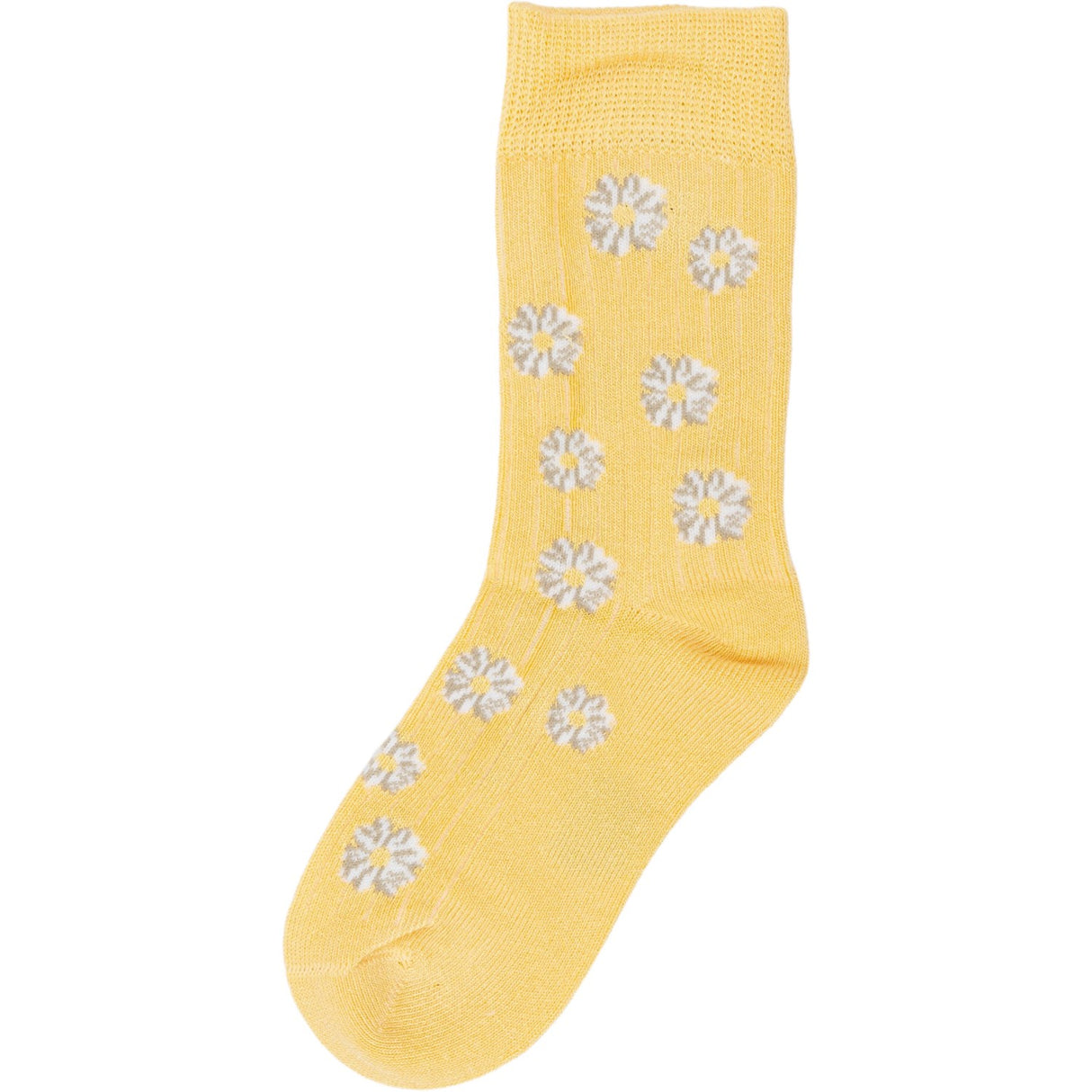 minipop® Yellow Sun/Flower Bambu Motif Strumpor