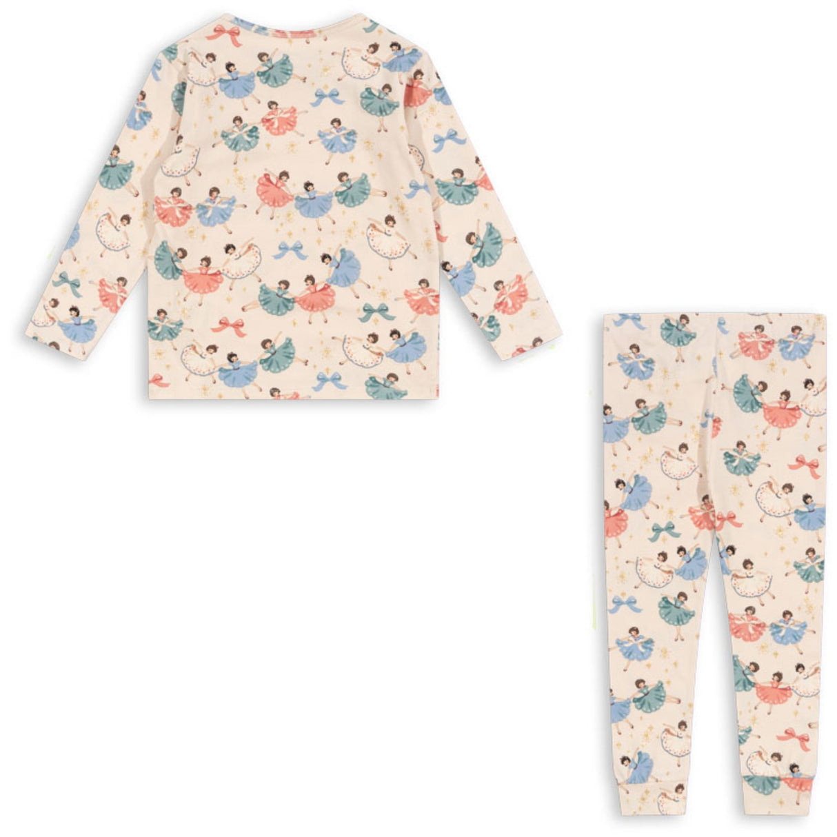 Konges Sløjd Bow Ballerinaskor Basic Blouse/Pants Set Gots