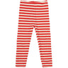 THE NEW Siblings Poppy Red Striped Fro Uni Rib Leggings