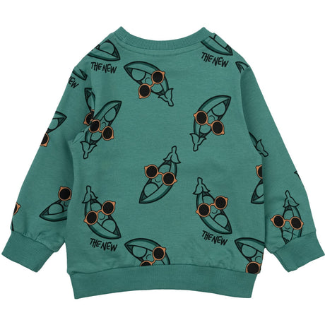 THE NEW Siblings Bottle Green AOP Neo Sweatshirt