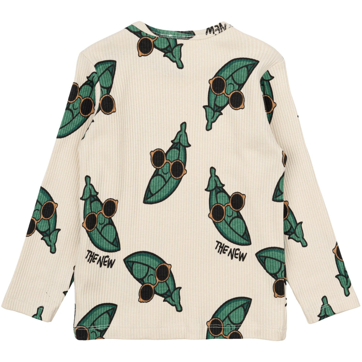 THE NEW Siblings White Swan AOP Nevi Rib Blus