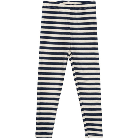 THE NEW Siblings Mood Indigo Striped Fro Uni Rib Leggings