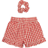 The New Poppy Red Check Nally Shorts