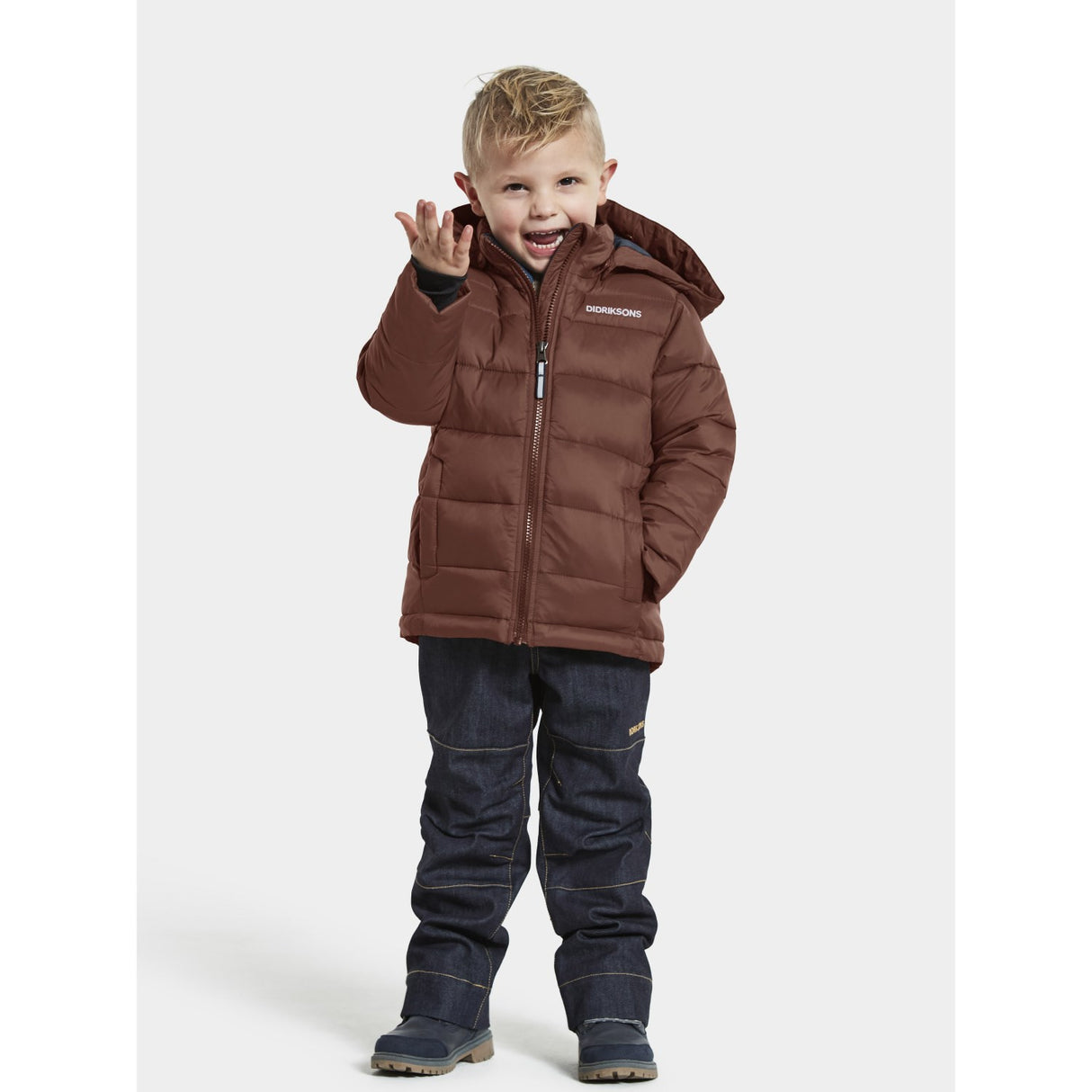 Didriksons Earth Brown Rodi Kids Jacka