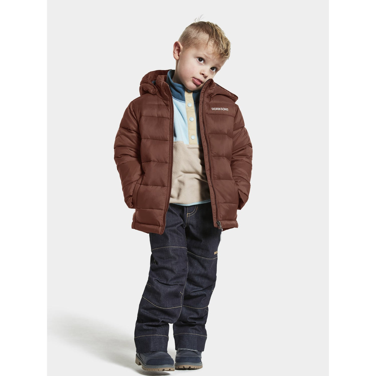 Didriksons Earth Brown Rodi Kids Jacka