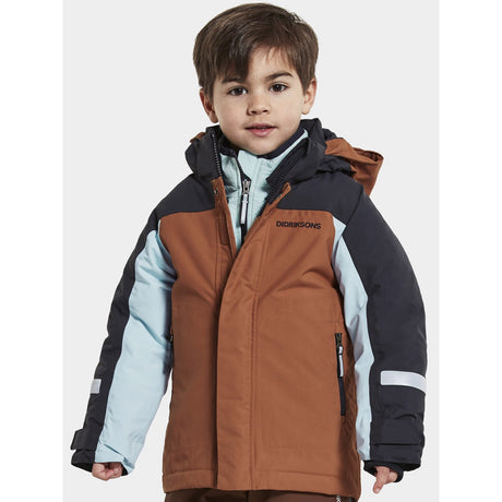 Didriksons Acorn Brown Neptun Kids Jacka