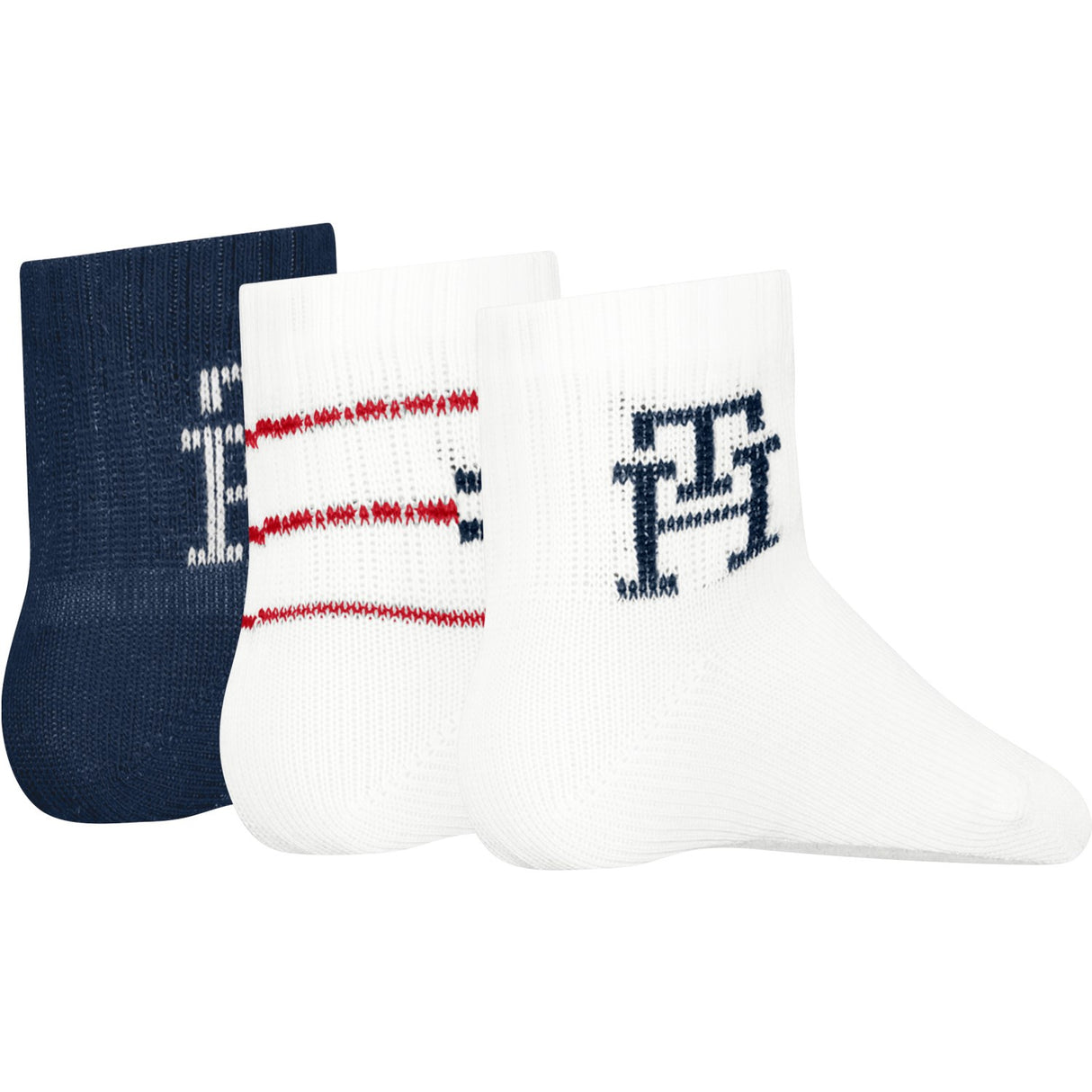 Tommy Hilfiger Tommy Original Baby Strumpor 3-Pack Presentask Monogram