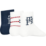 Tommy Hilfiger Tommy Original Baby Strumpor 3-Pack Presentask Monogram