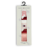 Tommy Hilfiger Pink Baby Strumpor 3-Pack Presentask Monogram