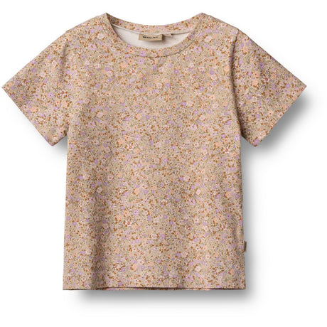 Wheat Lilac Flower Meadow T-Skjorta S/S Manna