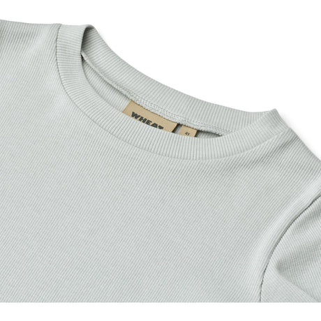 Wheat Soft Blue Rib T-Skjorta S/S Irene