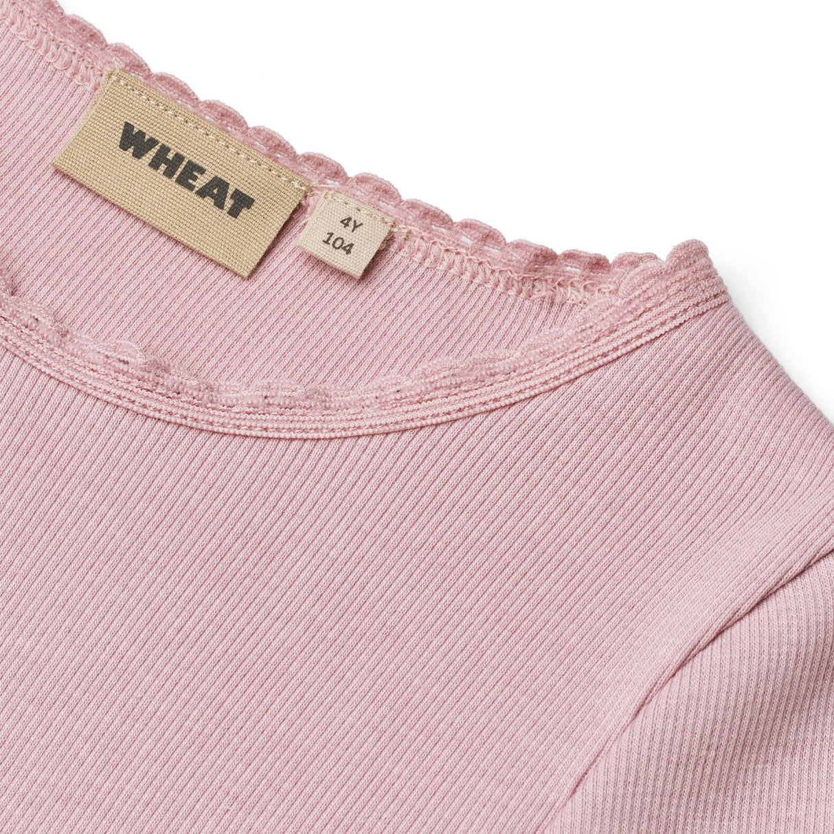 Wheat Lavender Mist Rib T-Skjorta L/S Reese
