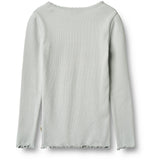Wheat Soft Blue Rib Blus L/S Reese