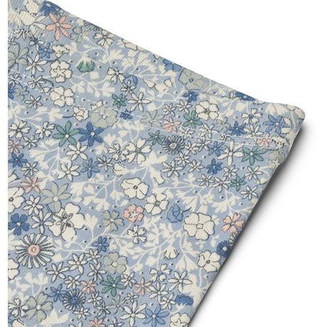 Wheat Blue Summer Flowers Jersey Leggings Jules