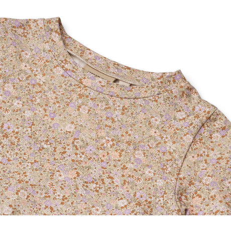Wheat Lilac Flower Meadow Jersey Klänning S/S Anna