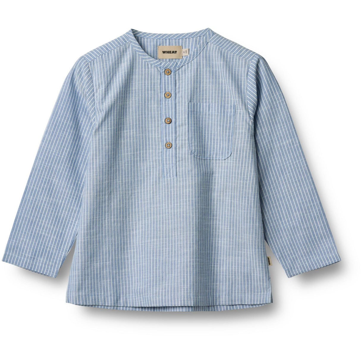 Wheat Blue Stripe Skjorta Bjørk