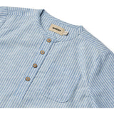 Wheat Blue Stripe Skjorta Bjørk