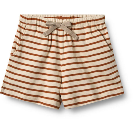 Wheat Warm Caramel Stripe Jersey Shorts Kalle