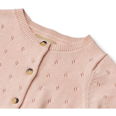 Wheat Powder Stickad Cardigan Maia