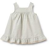 Wheat Summer Blue Stripe Klänning Ruffle Ayla
