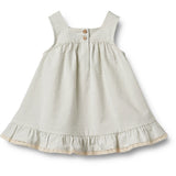 Wheat Summer Blue Stripe Klänning Ruffle Ayla