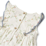 Wheat Ivory Checked Flowers Klänning Kostym Lace Sofia