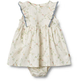 Wheat Ivory Checked Flowers Klänning Kostym Lace Sofia