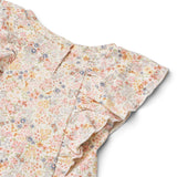 Wheat Bright Flowers Jersey Klänning Ruffle Shirley