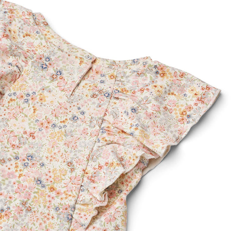 Wheat Bright Flowers Jersey Klänning Ruffle Shirley