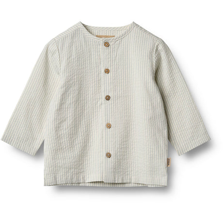 Wheat Summer Blue Stripe Skjorta Shelby